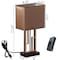 Quickway Imports 17 Decorative Metal Table Lamp with Gold Modern Stand and Brown Silk Lampshade QI004583 - alternate 6